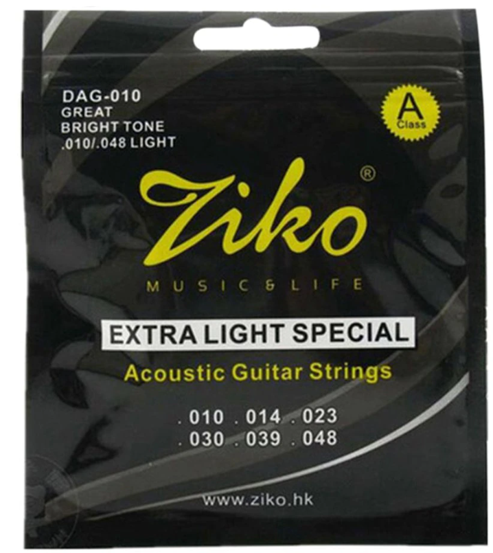 Ziko DAG-010 комплект струн для акустической гитары
