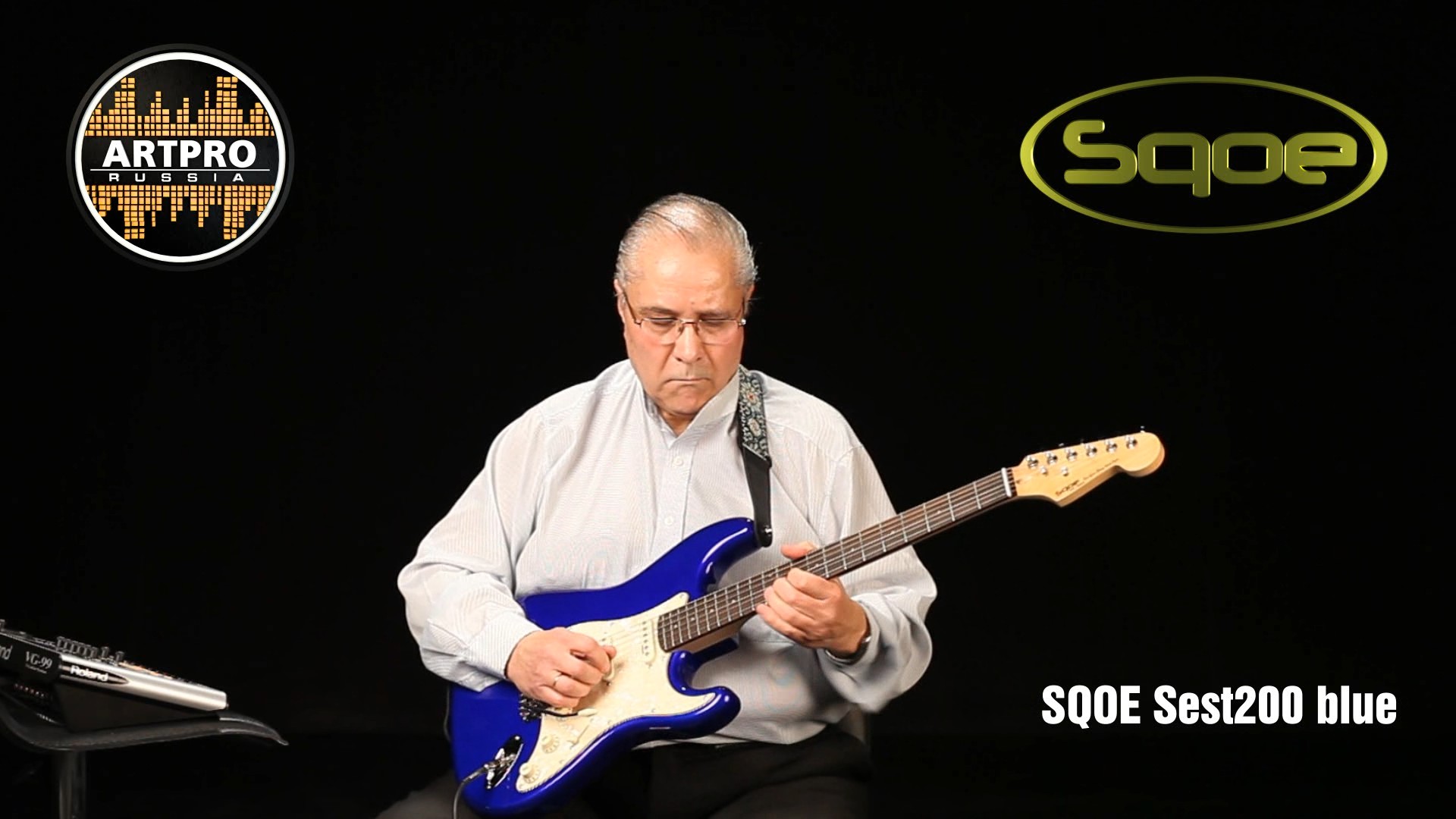 Пример игры на гитаре SQOE Sest200 blue, cover Joe Dassin - Lete indien